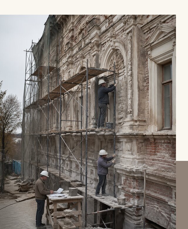 Реставрация объектов культурного наследия под ключ в Ставрополе